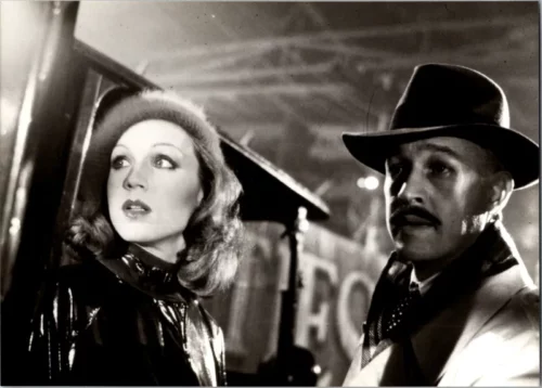 Vintage Original B&W Photo, Marilu Henner and Frederic Forrest in "Hammett" by Wim Wenders - 1982