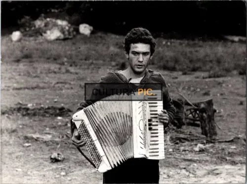Vintage Original B&W Photo, "Padre Padrone" A Drama Film Directed by, Paolo and Vittorio Taviani in 1977. "Padre Padrone" as "Father Master" in English.