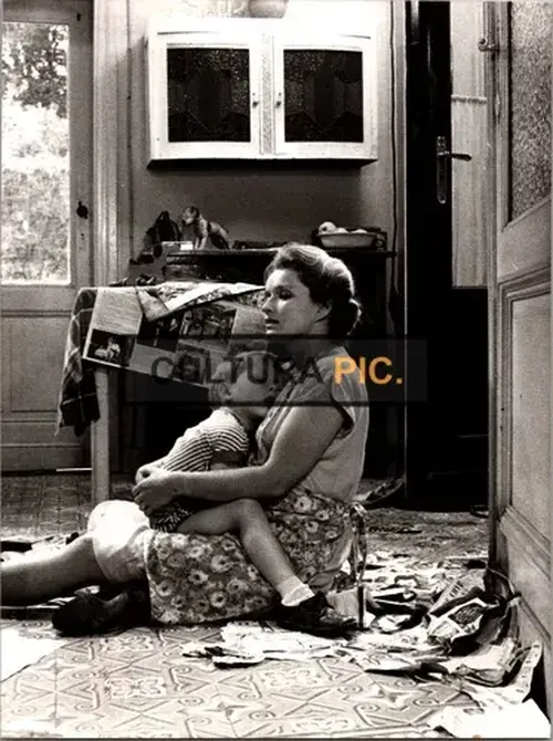 Vintage Original B&W Photo, Marie-Christine Barrault as Woman in 'Woman in a Twilight Garden' Movie Directed by André Delvaux - 1979