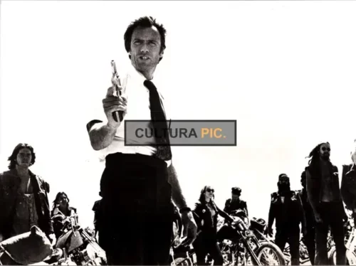Vintage Original B&W Photo, Clint Eastwood in "The Gauntlet" Directed by Himself Clint Eastwood - 1977