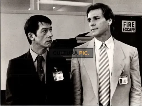 Vintage Original B&W Photo, John Hurt and Ryan O'Neal in "Partners" - by James Burrows - 1982