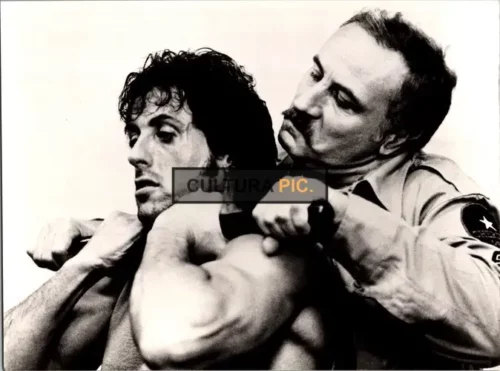Vintage Original B&W Photo, Sylvester Stallone as Rambo in "Rambo: First Blood" Directed by Ted Kotcheff - 1982