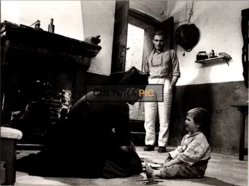 Vintage Original B&W Photo, Gian Maria Volontè, Paolo Bonacelli, Alain Cuny in "Christ Stopped at Eboli"  Directed by Francesco Rosi - 1979