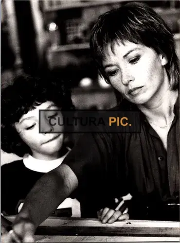Vintage Original B&W Photo, Marlene Jobert in 'Va Voir Maman, Papa...' by François Leterrier - 1978