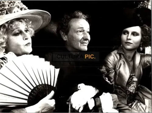 Vintage Original B&W Photo, Laura Betti, Jean-Louis Barrault, and Hanna Schygulla in 'La Nuit de Varennes' by Ettore Scola - 1982