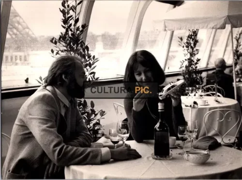 Vintage Original B&W Photo, Nathalie Baye and Bruno Ganz in The Movie "La provinciale" - 1980