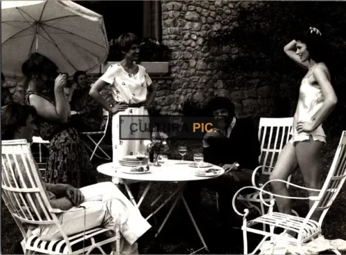 Vintage Original B&W Photo, Gérard Depardieu as Bernard and Fanny Ardant as Mathilde in "The Woman Next Door" Directed by François Truffaut - 1981
