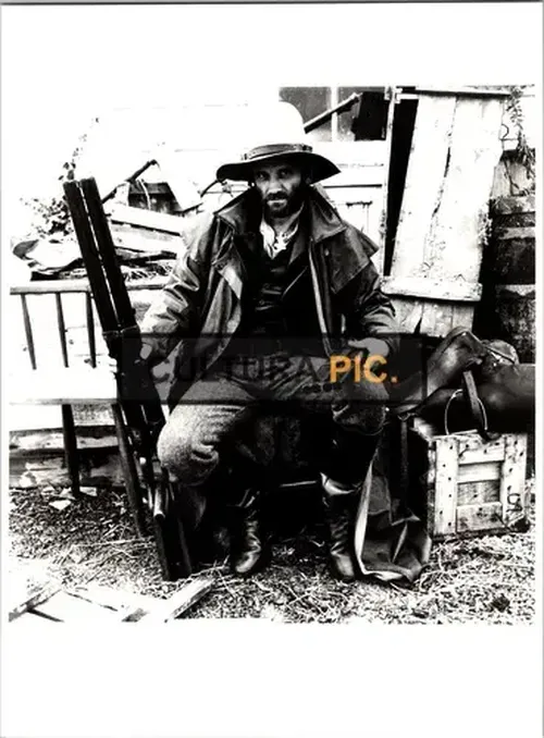 Vintage Original B&W Photo, Bruno Lawrence in "Utu" Directed by Geoff Murphy - 1983