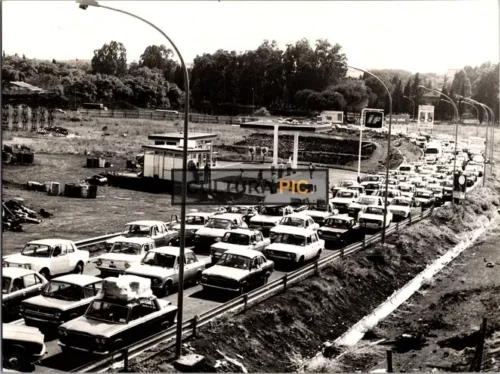Vintage Original B&W Photo, "The Traffic Jam - An Impossible Story" (L'Ingorgo - Una storia impossibile) by Luigi Comencini - 1979