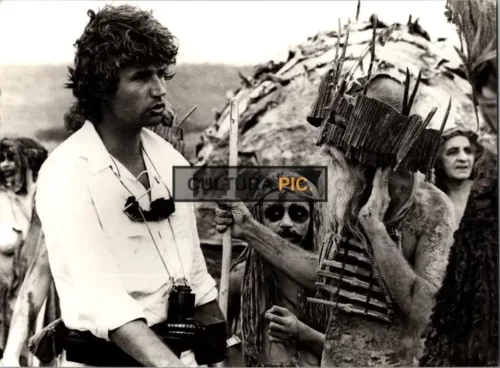 Vintage Original B&W Photo, Jean-Jacques Annaud in "Quest for Fire" Directed by Jean-Jacques Annaud - 1981