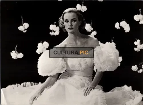 Vintage Original B&W Photo, Jessica Lange's Captivating Studio Pose as Frances Farmer for the movie "Frances" Biopic Directed by Graeme Clifford - 1982