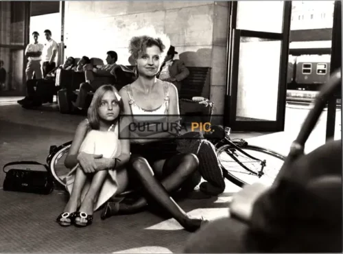 Vintage Original B&W Photo, Hanna Schygulla as Pauline Kropp and Piotr Lysak as Stanislaus Stumm in "A Love in Germany" (German title: "Eine Liebe in Deutschland") Movie Directed by Andrzej Wajda - 1983