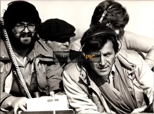 Vintage Original B&W Photo, Costa-Gavras a Greek-French film Director - 2000
