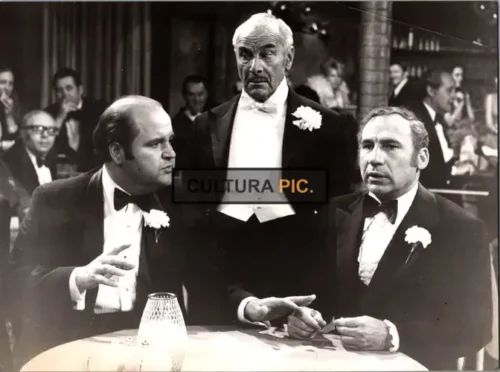 Vintage Original B&W Photo, Mark Silberman Together with the Casts of "The World's Greatest Lover" in 1977
