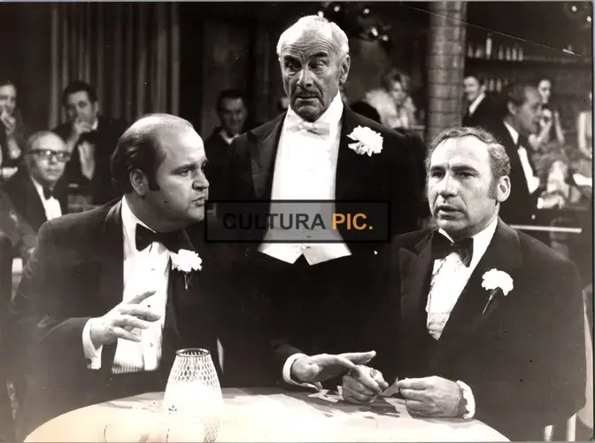 Vintage Original B&W Photo, Mark Silberman Together with the Casts of "The World's Greatest Lover" in 1977