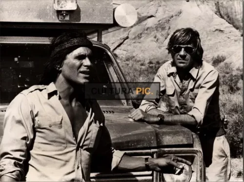 Vintage Original B&W Photo, Robert Redford in The Movie "Little Fauss and Big Halsy" - 1970