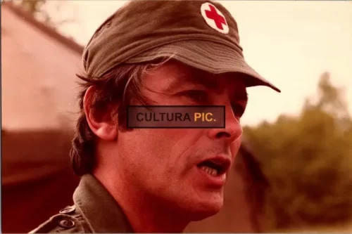 Vintage Original Photo, Alain Delon portraying in 'Le Toubib' movie directed by Pierre Granier-Deferre - 1979