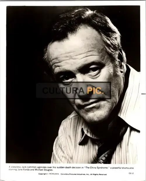 Vintage Original B&W Photo, Jack Lemmon as Jack Godell in 'The China Syndrome' Directed by James Bridges - 1979