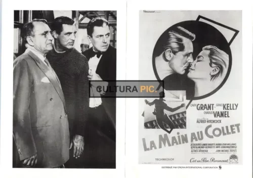 Vintage Original B&W Photo, Cary Grant and Grace Kelly in 'To Catch a Thief' by Alfred Hitchcock- 1955