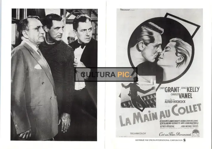 Vintage Original B&W Photo, Cary Grant and Grace Kelly in 'To Catch a Thief' by Alfred Hitchcock- 1955