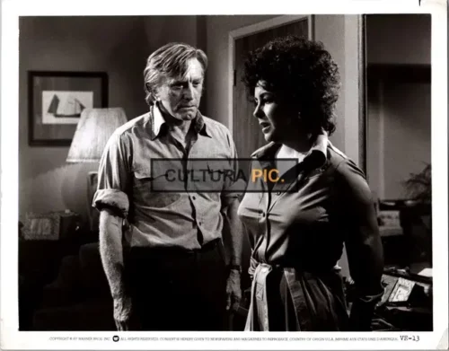 Vintage Original B&W Photo, Elizabeth Taylor and Kirk Douglas in "Victory At Entebbe"  by Marvin J. Chomsky - 1976