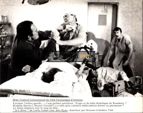 Vintage Original B&W Photo, John P. Ryan as Frank Davis in "It's Alive" by Larry Cohen - 1974