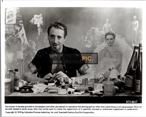 Vintage Original B&W Photo, Roy Scheider and Jessica Lange dazzle in "All That Jazz" (1979) directed by Bob Fosse - 1980