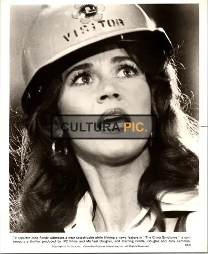 Vintage Original B&W Photo, Jane Fonda starring in "The China Syndrome" by James Bridges - 1978
