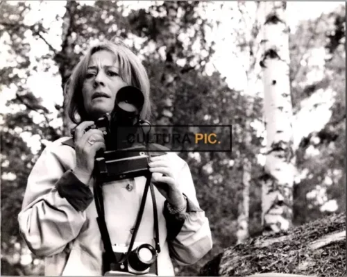 Vintage Original B&W Photo, Annie Girardot in "Le Point de Mire" by Jean-Claude Tramont - 1977