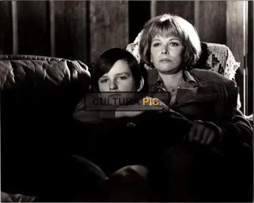 Vintage Original B&W Photo, Jonathan Scott-Taylor as Damien Thorn and Lee Grant as Ann Thorn in the movie "Damien: Omen II" directed by Don Taylor and Mike Hodges - 1978