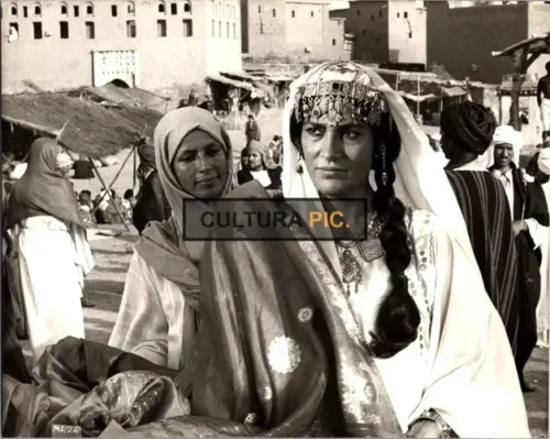 Vintage Original B&W Photo, Irene Papas starring in "The Message" movie directed by Moustapha Akkad - 1976