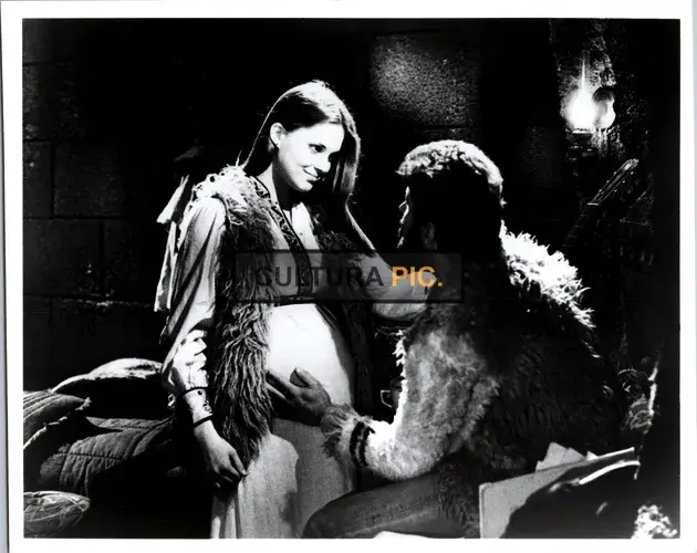 Vintage Original B&W Photo, George Gilmour and Catherine Mary Stewart in "The Apple" movie directed by Menahem Golan - 1980