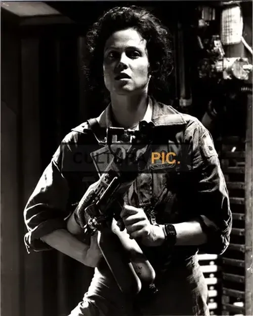Vintage Original B&W Photo, Sigourney Weaver as Ellen Ripley in "Alien"  directed by Ridley Scott - 1979