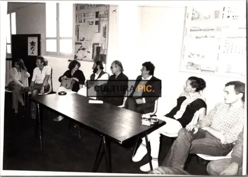 Vintage Original B&W Photo, Marcel Marechal and his Co-actors in "I... For Icarus" by  Henri Verneuil - 1979