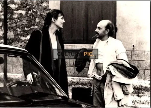 Vintage Original B&W Photo, Jane Birkin as Marianne, Michel Blanc as François in "Move Along, There's Nothing to See!" directed by Patrice Leconte - 1983