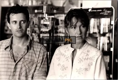 Vintage Original B&W Photo, Nathalie Baye and Francis Huster in The Film "I Married a Shadow, Original title: J'ai épousé une ombre " - 1983