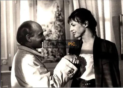 Vintage Original B&W Photo, Jane Birkin as Marianne, Michel Blanc as François in "Move Along, There's Nothing to See!" directed by Patrice Leconte - 1983