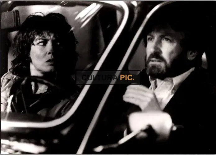 Vintage Original B&W Photo, Claude Brasseur and Marlene Jobert in "The Police War" Directed by Robin Davis - 1979