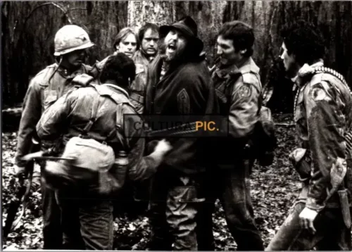 Vintage Original B&W Photo, a Movie Scene in "Southern Comfort" Directed by Walter Hill - 1981