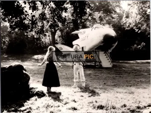Vintage Original B&W Photo, Dennis Dugan and Sheila White in "Unidentified Flying Oddball" by Russ Mayberry - 1979