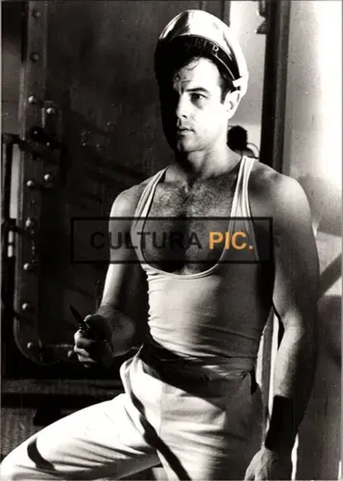 Vintage Original B&W Photo, Brad Davis in "Querelle" by Rainer Werner Fassbinder - 1982