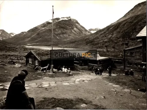 BW Advertising Printed Photography of Mountain Range in Norway Called "Jotunheimen"