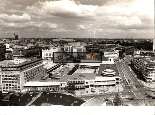 Vintage Original B&W Photo, a Shopping Mall in Berlin, Germany Named Kranzler Eck