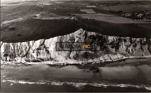 Vintage Original B&W Photo, Cap Blanc Nez in Northern France between Calais and Boulogne-sur-Mer