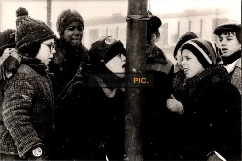 Vintage Original B&W Photo, the Peter Billingsley in the Film "A Christmas Story" Starring: Melinda Dilon and Darren McGavin - 1983