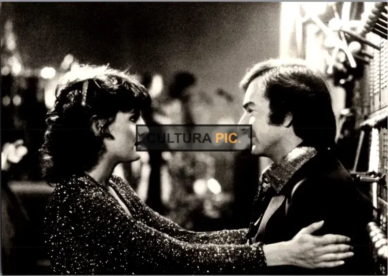 Vintage Original B&W Photo, Neil Diamond and Lucie Arnaz in "The Jazz Singer" Directed by Richard Fleischer and Sidney J. Furie - 1980