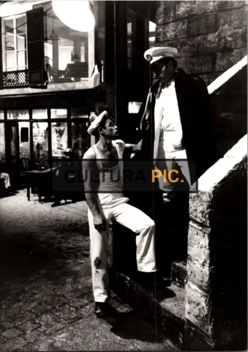 Vintage Original B&W Photo, Brad Davis and Franco Nero in "Querelle" by Rainer Werner Fassbinder - 1982