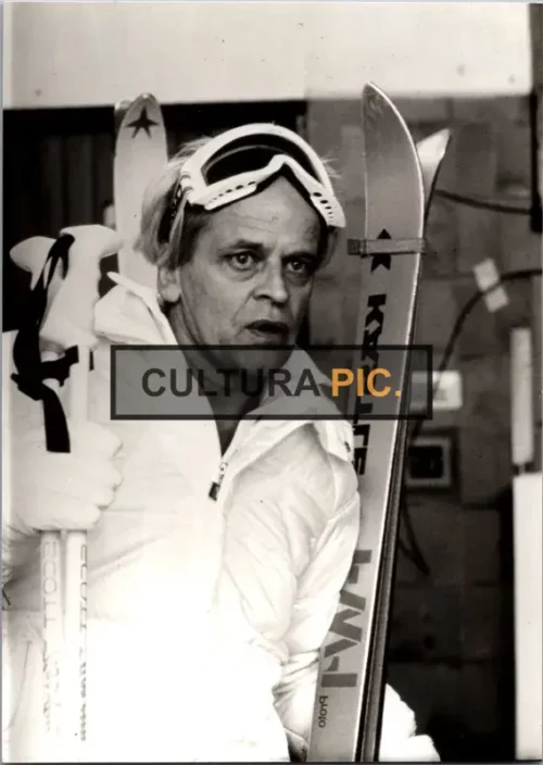 Vintage Original B&W Photo, Klaus Kinski in "The Soldier" by James Glickenhaus - 1982