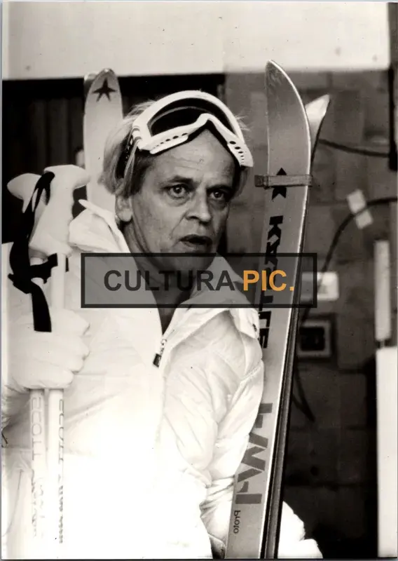 Vintage Original B&W Photo, Klaus Kinski in "The Soldier" by James Glickenhaus - 1982