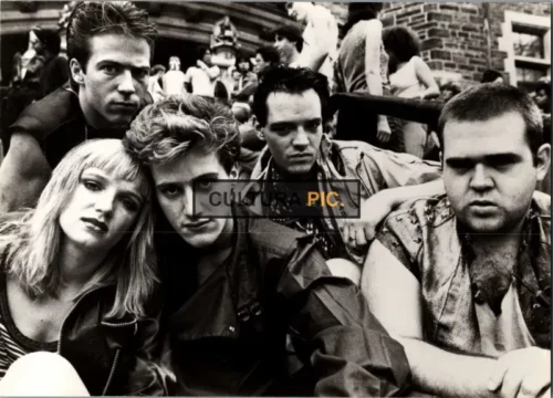 Vintage Original B&W Photo, Stefan Arngrim, Neil Clifford, Keith Knight, Lisa Langlois, and Timothy Van Patten in "Class of 1984" by Mark L. Lester - 1982